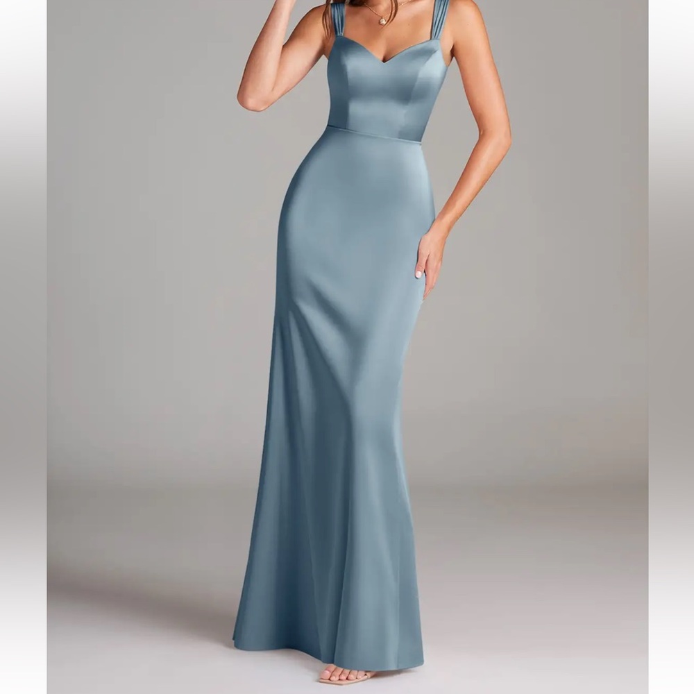 Azazie Dusty Blue Bridesmaid/Evening Dress